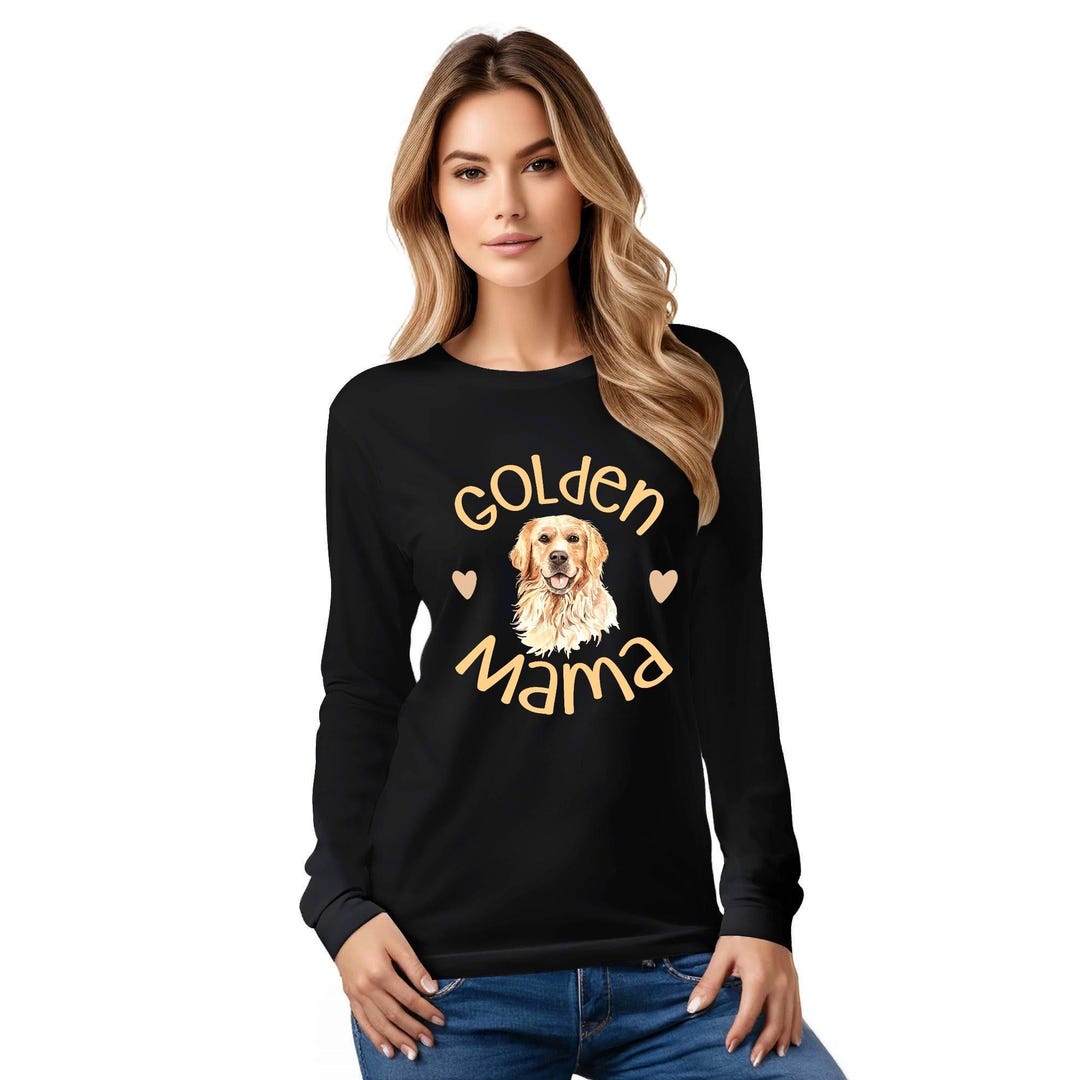 Long Sleeve Shirt: Golden Retriever Design - Soft Cotton, Unisex Fit - Etsy