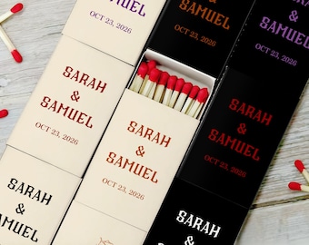Till Death Do Us Part Custom Matchboxes Gothic Wedding Favors Personalized Matchbox with Matches for Halloween Wedding Bar Party Favors