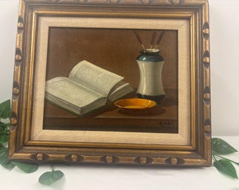 Naturaleza muerta, pintura al óleo original – Colección L. Klaray