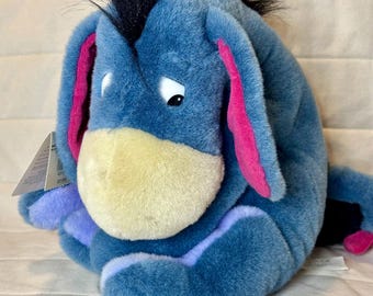 イーヨー ぬいぐるみ ピンク×ブルー Winter shiny ディズニー Disney