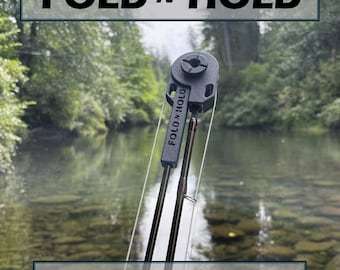 FOLD N HOLD - Solución de transporte segura y sencilla para cañas de mosca montadas