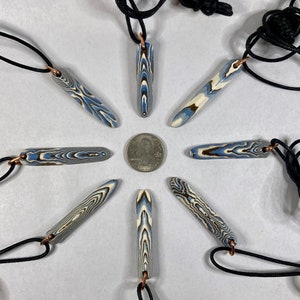 Agateware Point Pendant Necklace