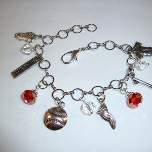 Baseball Charm Bracelet