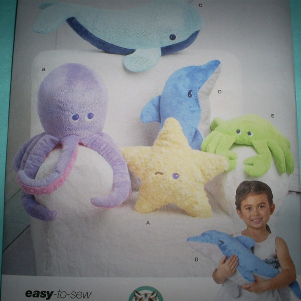 Simplicity 9570 Stuffed Sea Creatures