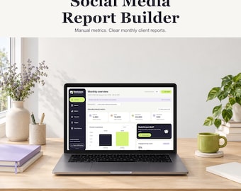 Social Media Report Builder, Offline HTML App for Monthly Client Reporting | Metricloom