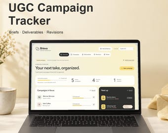 UGC Campaign Tracker HTML App, Deliverables and Revision Organizer