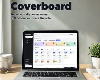 Staff Schedule Coverage Checker, Weekly Shift Planner, Availability & Leave (Digital Download)