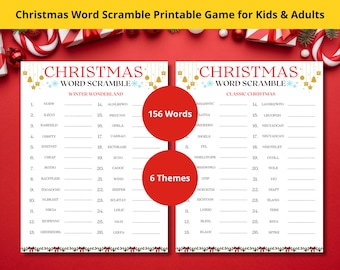 Juego de palabras navideñas para imprimir: juego familiar y para el aula (PDF)