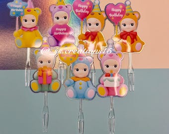 Sonny Angel Cupcake Toppers *birthday edition*