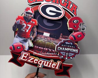 UGA Cake Topper