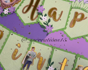 Princess and the frog birthday banner