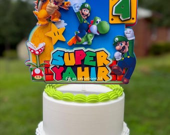 Luigi Inspired Cake Topper