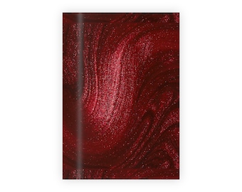 Red Glitter Swirl Gift Wrap Roll | Wrapping Paper