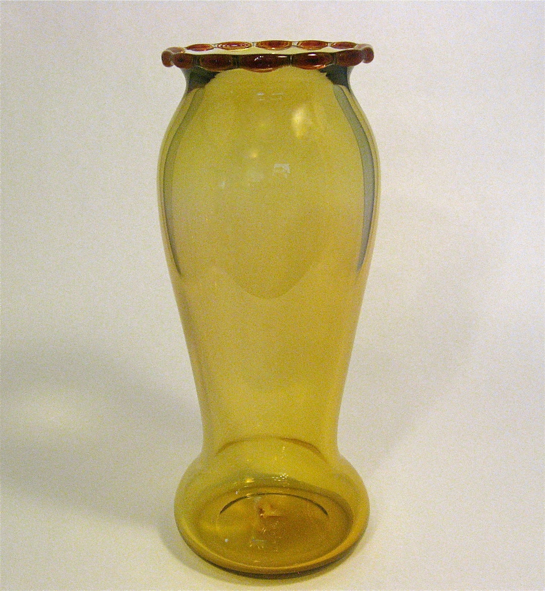 Brilliant Gold Vase With Colorful Murini Lip Etsy