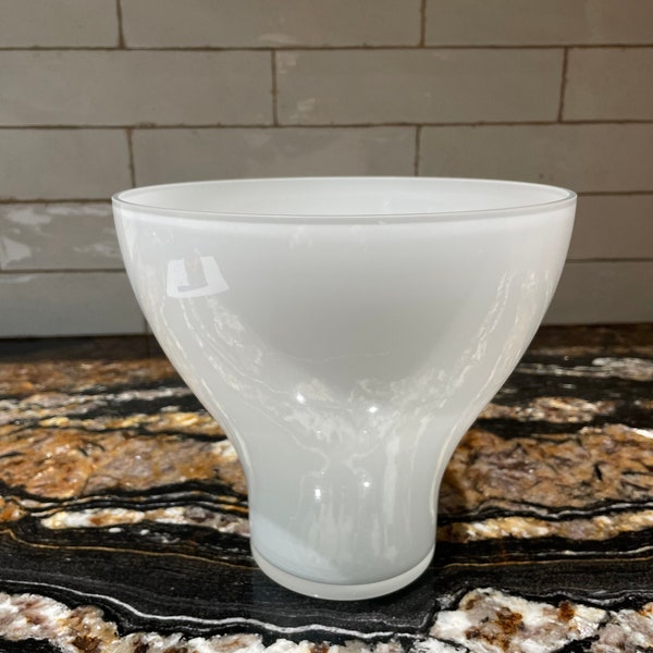 Tall white bowl