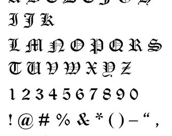 Old English-41 Cross Stitch Font (Medium) SALE SALE SALE