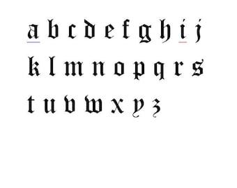 オールドイングリッシュ-21 クロスステッチフォント（小） セール