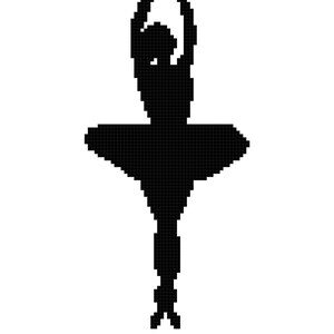 Ballett Position Releve Wandkunst Kreuzstichmuster