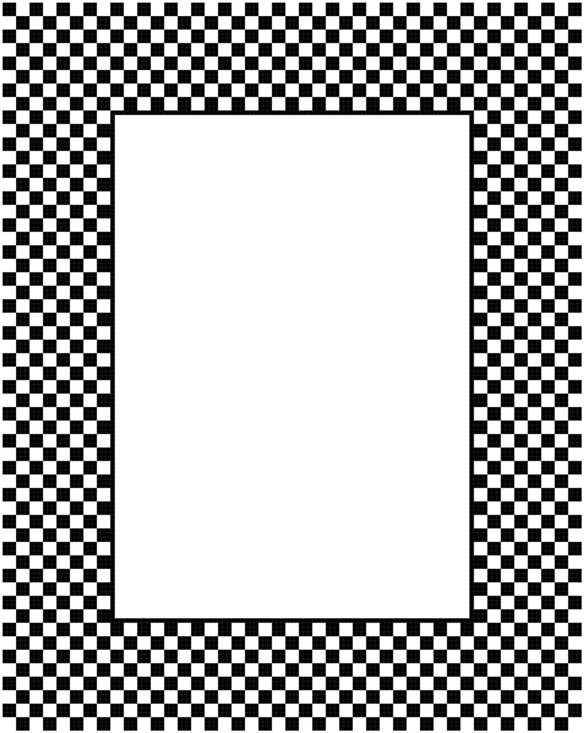 Black and White Checkerboard Frame for 5 X 7 Picture Cross Etsy