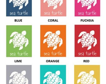 Sea Turtle Wall Art Cross Stitch Pattern