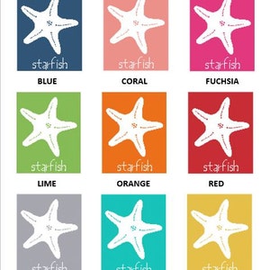 Starfish Wall Art Cross Stitch Pattern