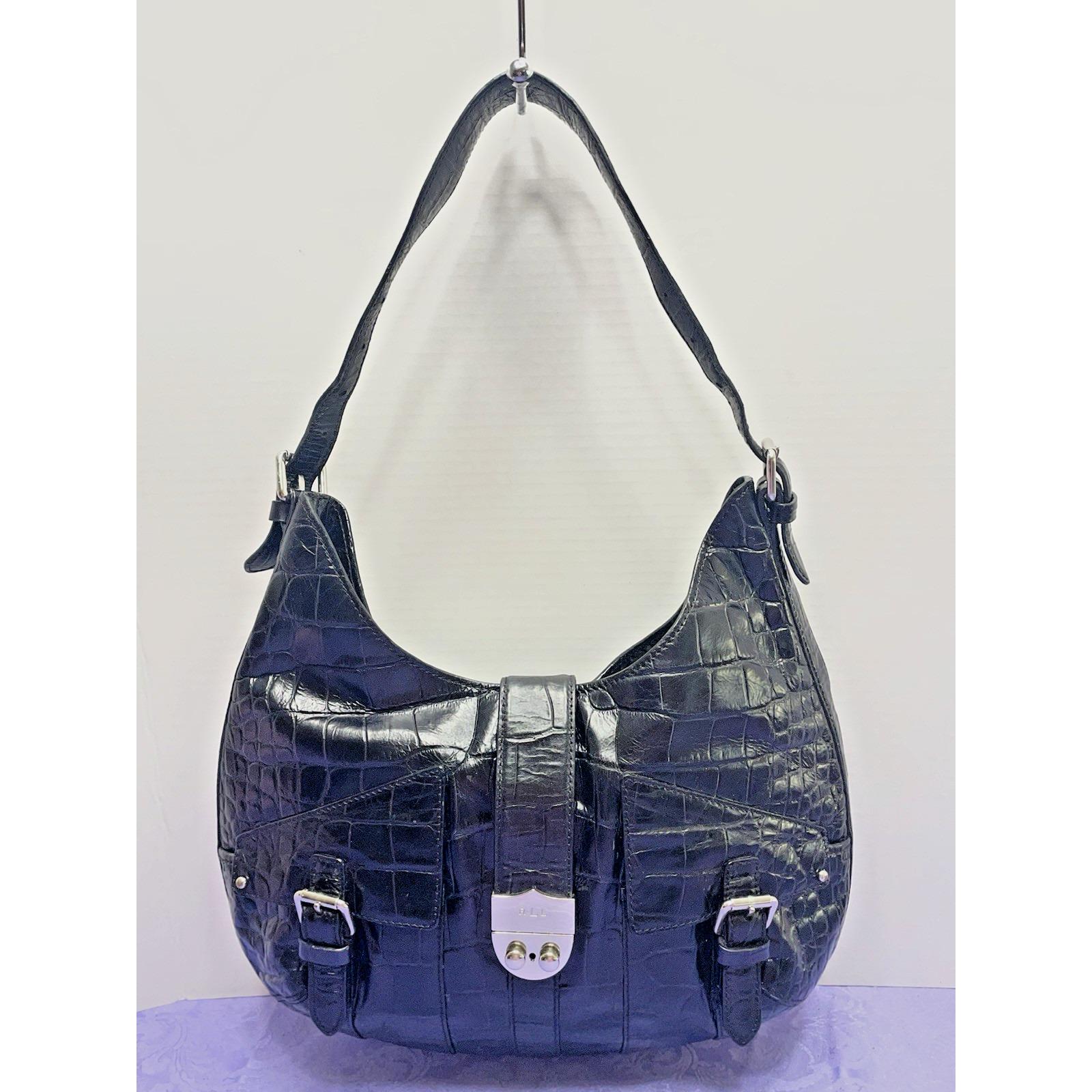 Ralph Lauren Black Hobo Handbag - Etsy