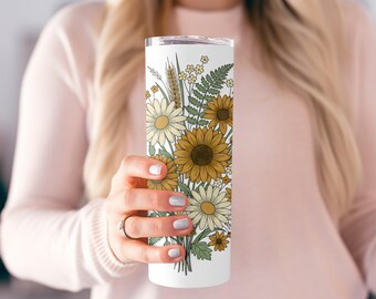 Floral Cottagecore PNG Spring Flowers Sublimation Design, Botanical Wildflower Digital Download – Nature Flower PNG for Shirts, Mugs &Crafts