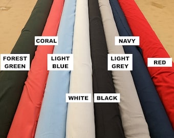 Organic Cotton Jersey Fabric - 7 Colors with Matching Rib - Made in USA [OGJSY]