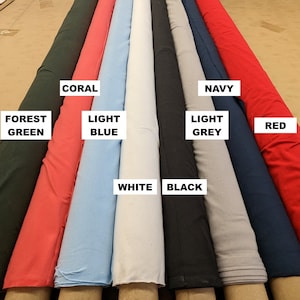 Organic Cotton Jersey Fabric - 7 Colors with Matching Rib - Made in USA [OGJSY]