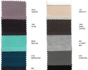 Tencel Modal Stretch Jersey, Teal/Moroccan, Purple/Plum, 1 Yard,