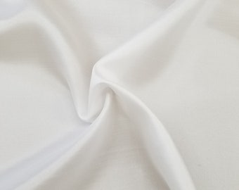 100% Silk Habotai China Silk 8mm 10mm Natural Undyed 45&quot; Wide Sold by the Yard PFD [FSH]