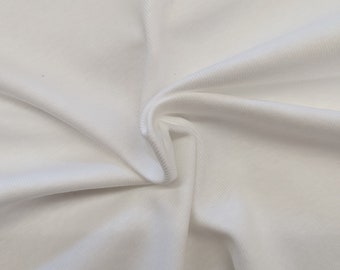 Combed Cotton Rib Knit Fabric in White and Black | Made in USA [LAG-CSR3011]