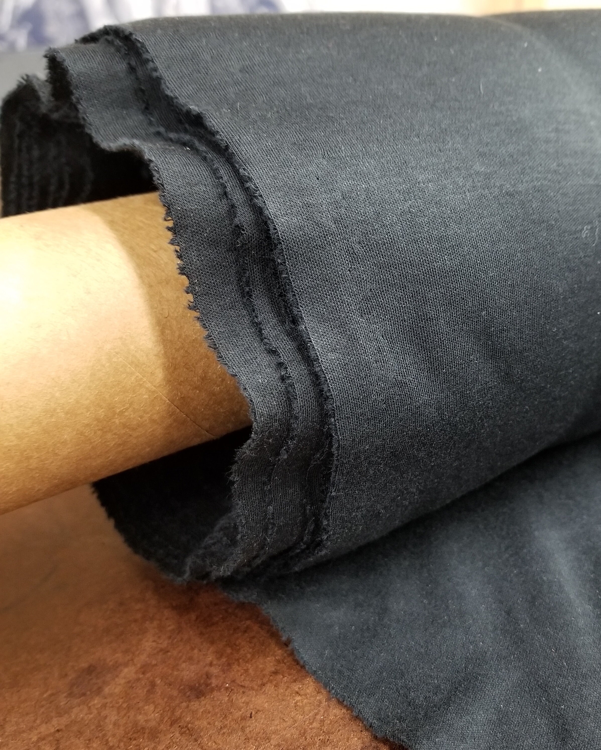 100 Supima Cotton Interlock Fabric Black Pima Cotton Fabric Etsy