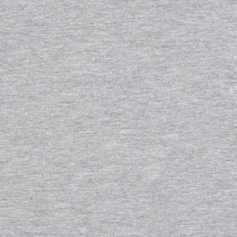 Heavyweight Cotton Jersey Fabric Heather Grey Made in USA Etsy
