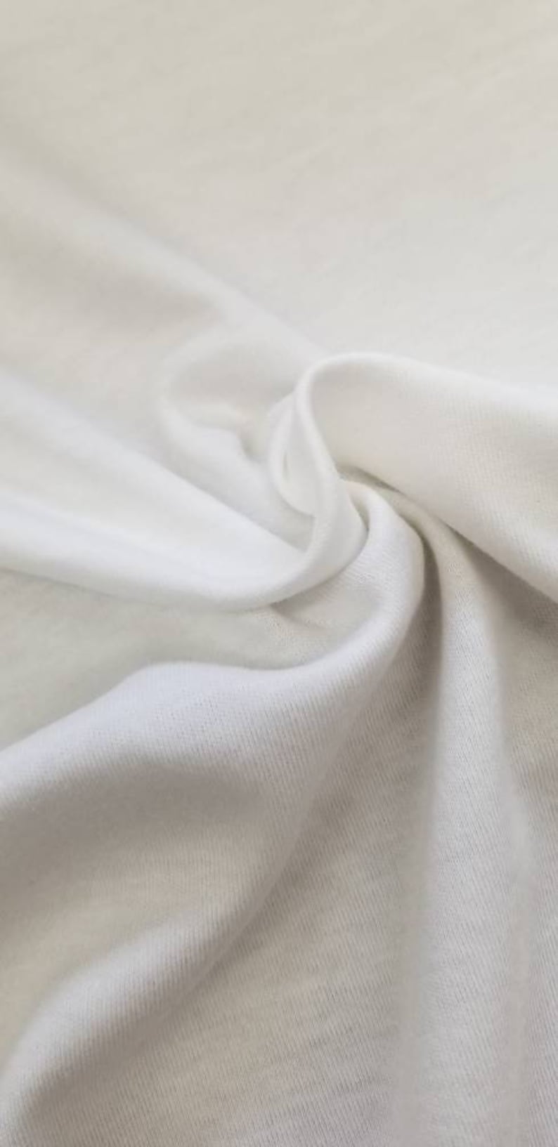 100 Supima Cotton Interlock Fabric White Pima Cotton Fabric Etsy