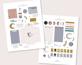 lunar journal kit | printable
