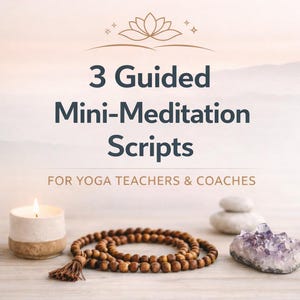 Wunderschöne und detaillierte Schnittmuster für Yogalehrer | Geführte Mini Meditationen für Anfänger | Nervensystem Unterstützung | Digitaler Download