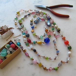 End Of The Day Vintage Glass Bead Chain Kit image 4