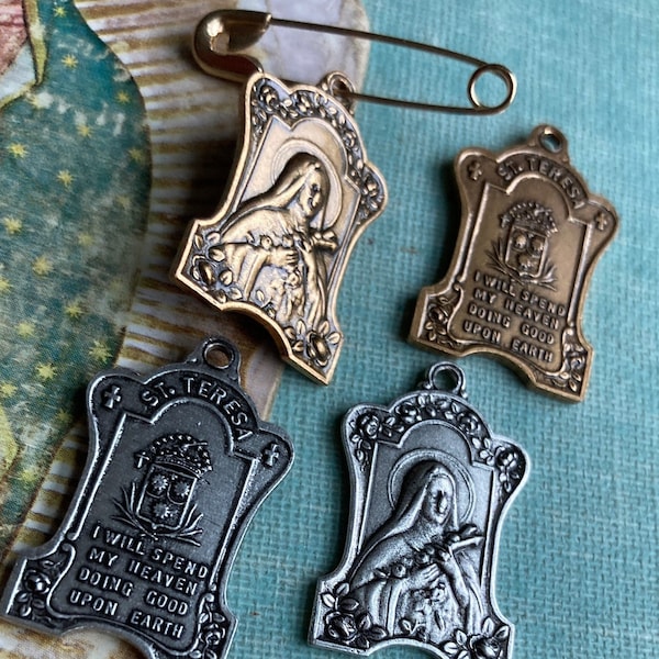 6 Saint Tereasa Religious Medals,Silver Or Gold