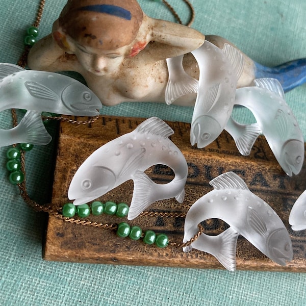 Glass Fish Beads Etsy