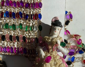 ヴィンテージ ルーサイト フクシア、ネイビー、ピンク