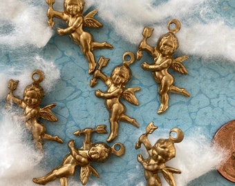 6 Victorian Inspired Cupid Angels…FACING LEFT