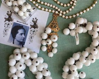Vintage Japanese Glass Drops, 8mm And 10mm- Miriam Haskell Beads