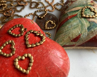 8 Vintage Wonderful Shabby Chic Hearts Made Of Hearts