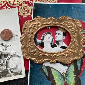 1 Vintage Brass Frame With Saloon Style Design, 4x3 Inches (75x100mm ...