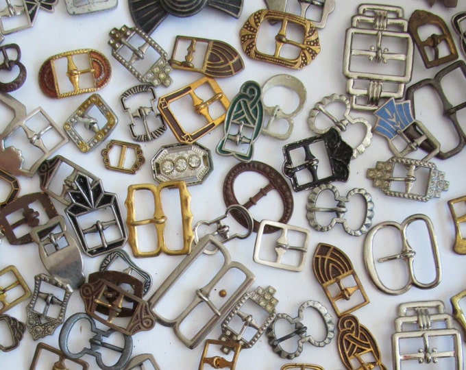 Vintage Small Belt Buckles Variety Pack Etsy