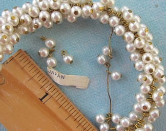 Kleine Vintage Japanische Glasperlen 5 mm Tropfen