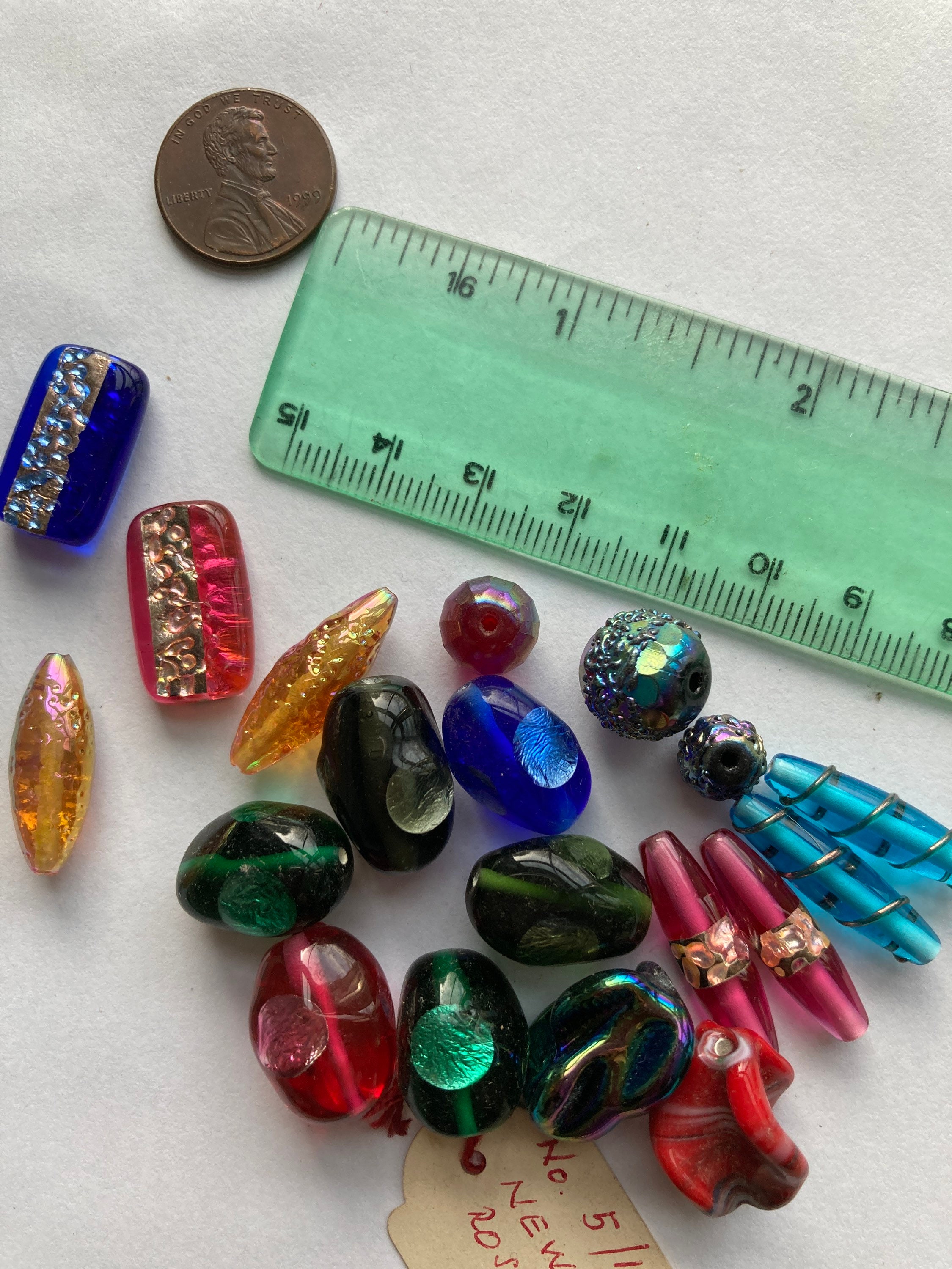 Unique vintage beaded bead- I've never seen this before.