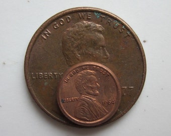 6 tiny pennies