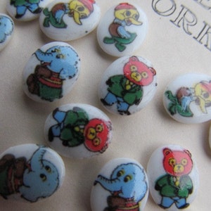 Tiny Vintage Japanese Cartoon Cabochons